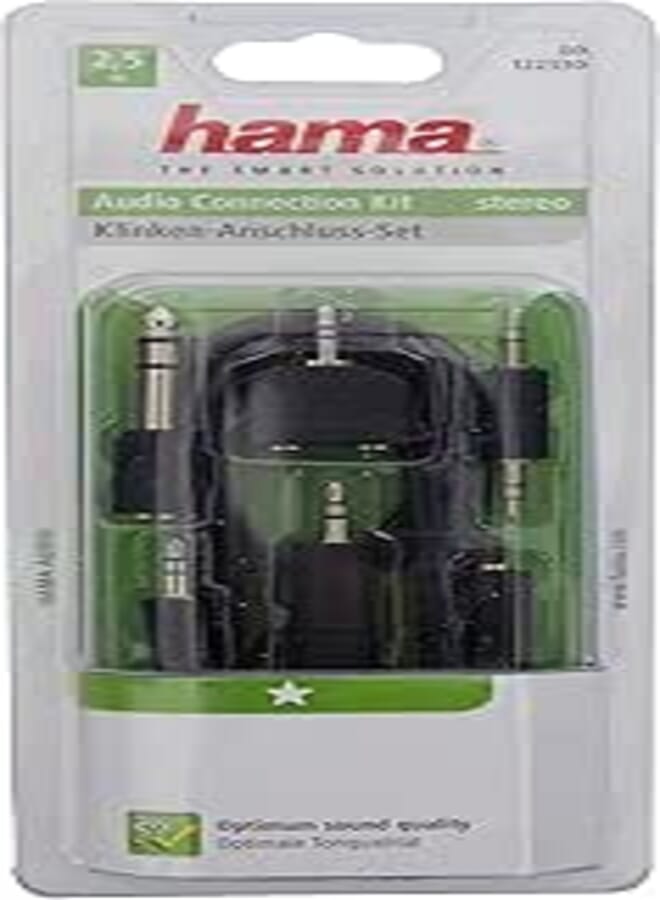 HAMA Jack Connection Kit, 2.5m, Black HAMA122330